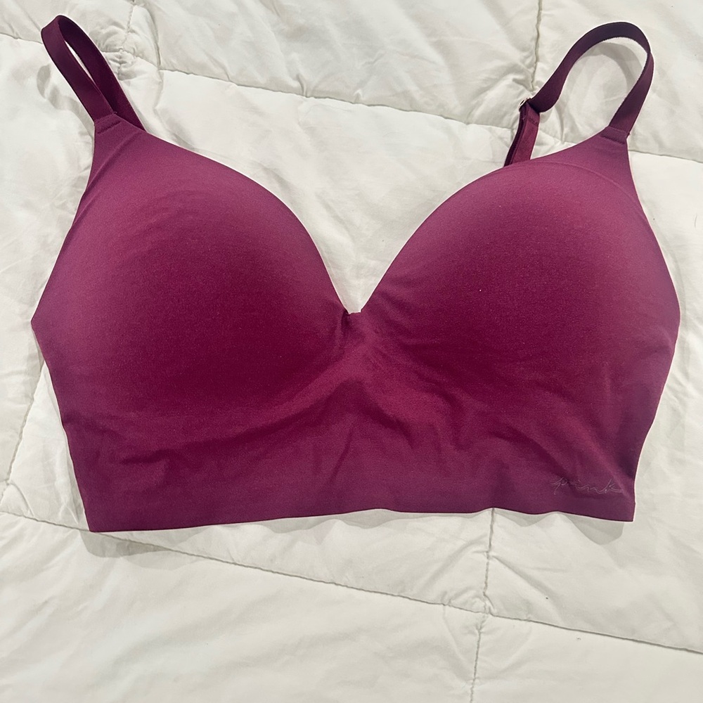 Victoria K Deep Red Seamless Bra